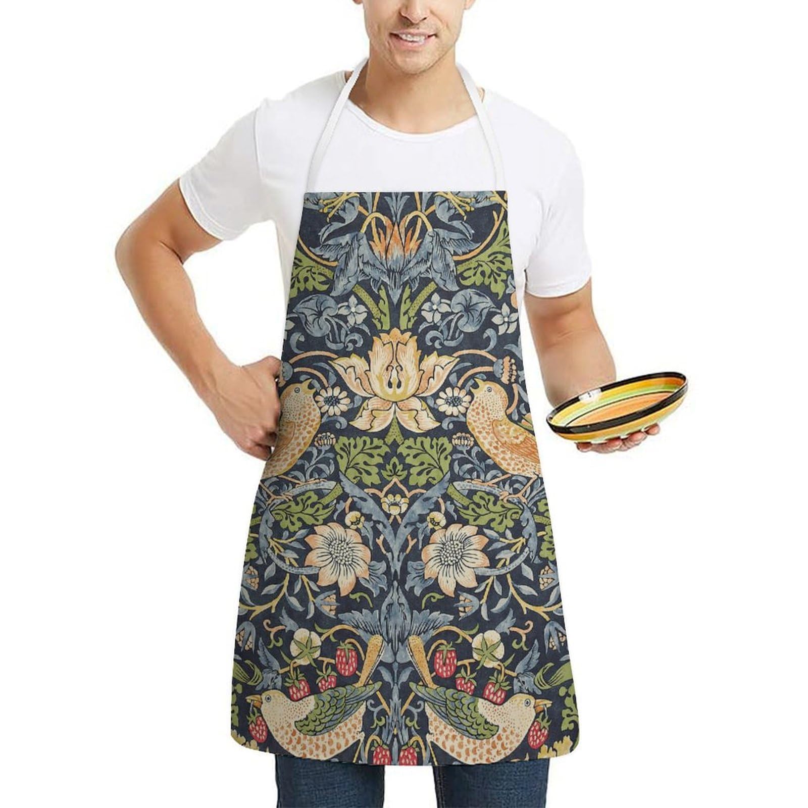 Amazon｜William Morris ウィリアム モリス エプロン カフェエプロン